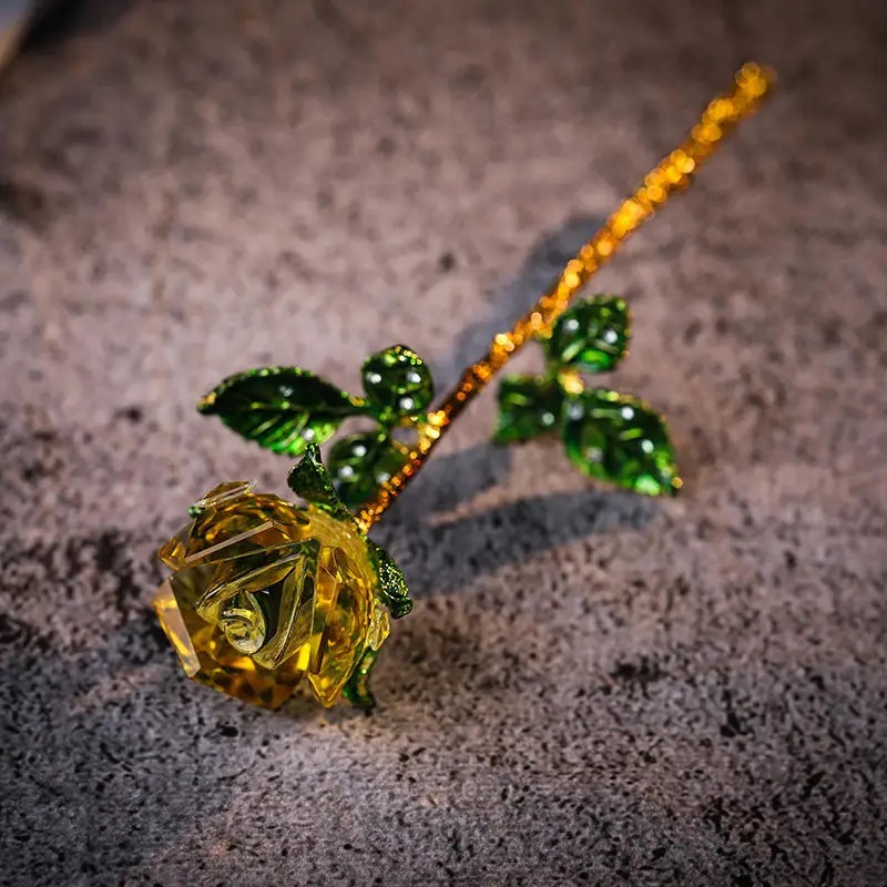 Eternal Romantic Love K9 Crystal Rose🌹