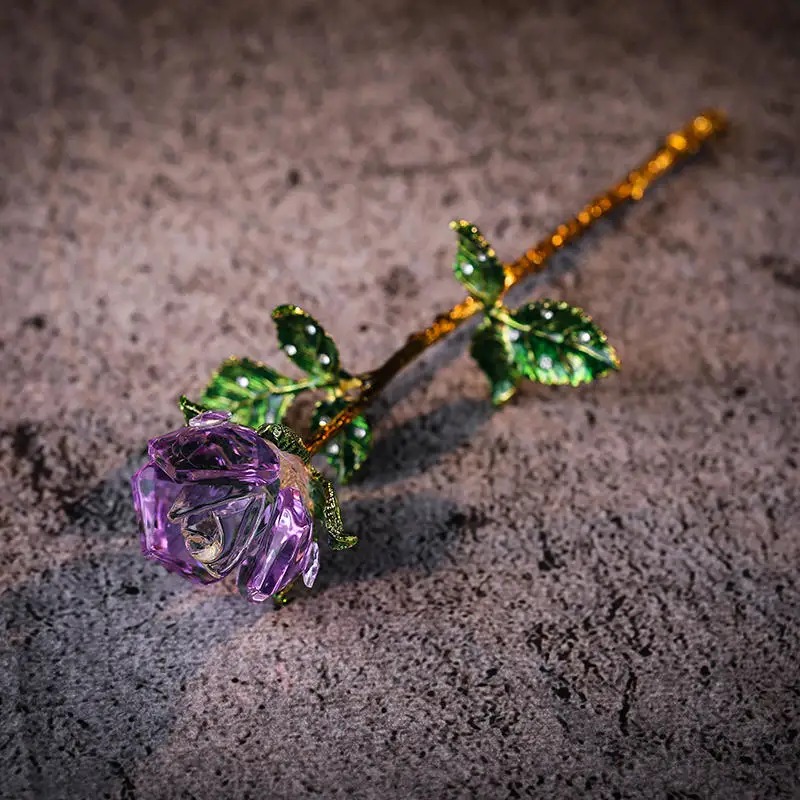 Eternal Romantic Love K9 Crystal Rose🌹