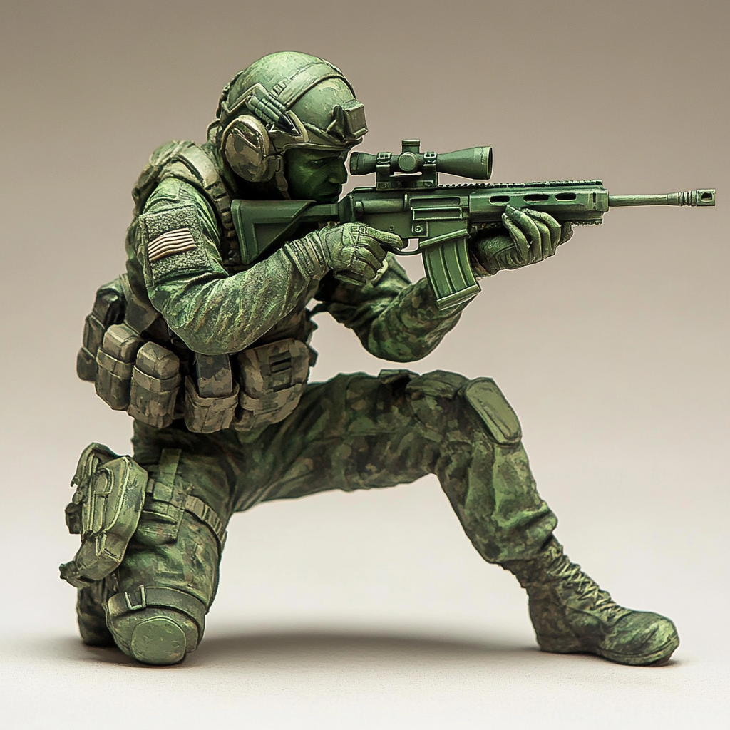 Rifle Soldier Figurine