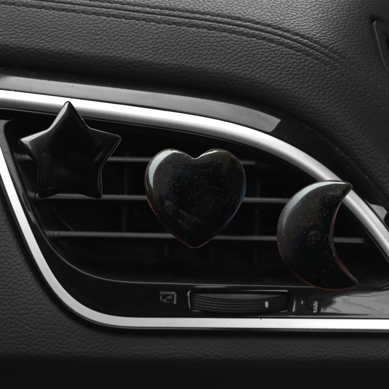 Natural Quartz Crystal Car Vent Clips