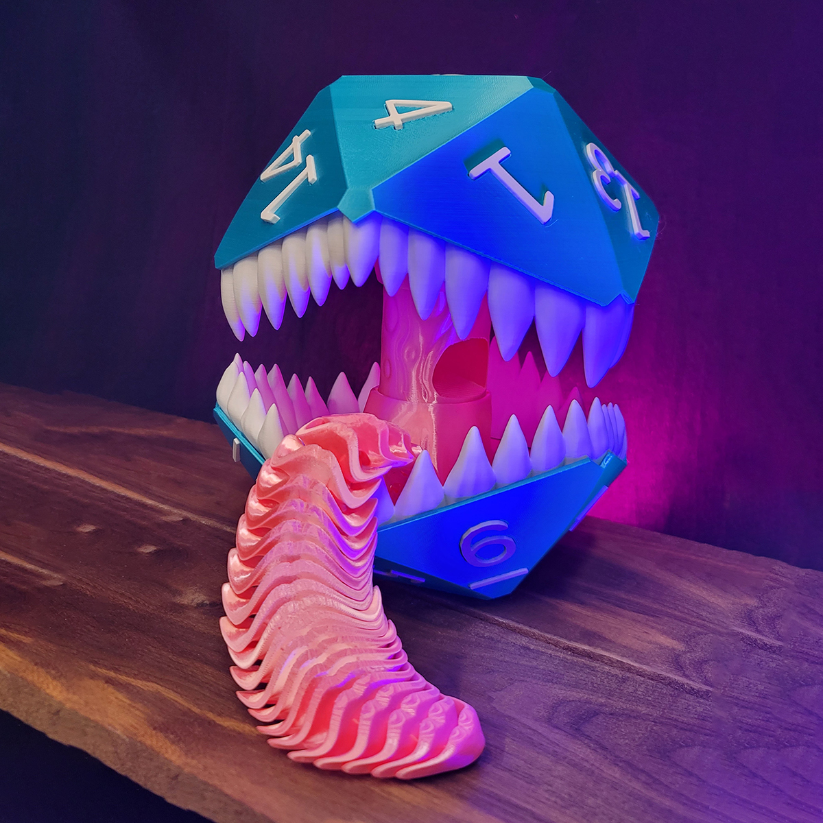 Simulated dice tower