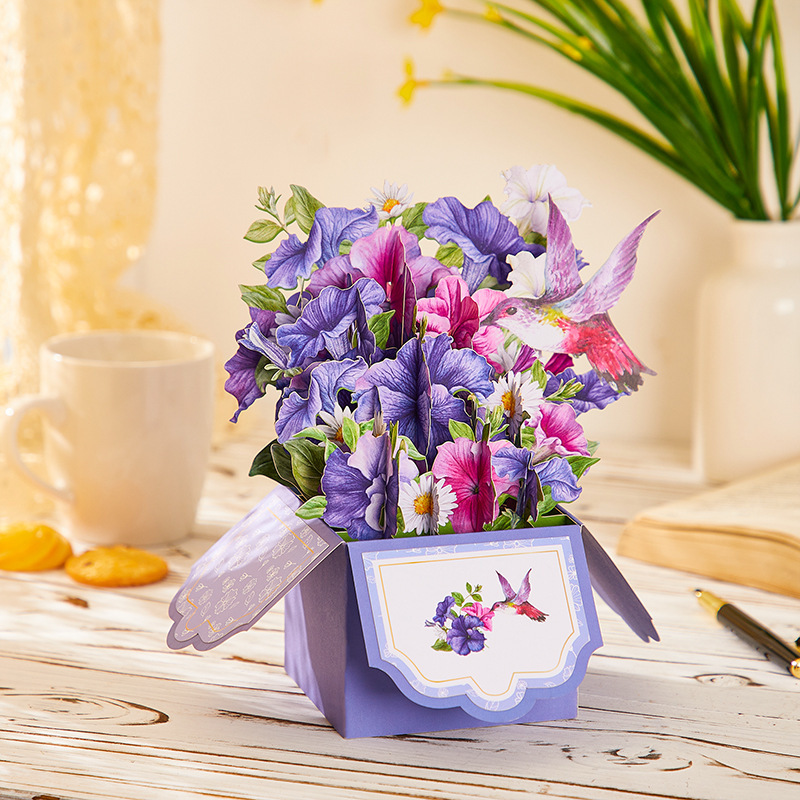 3D Pop Up Handmade Flower Box-Happy Mother's Day