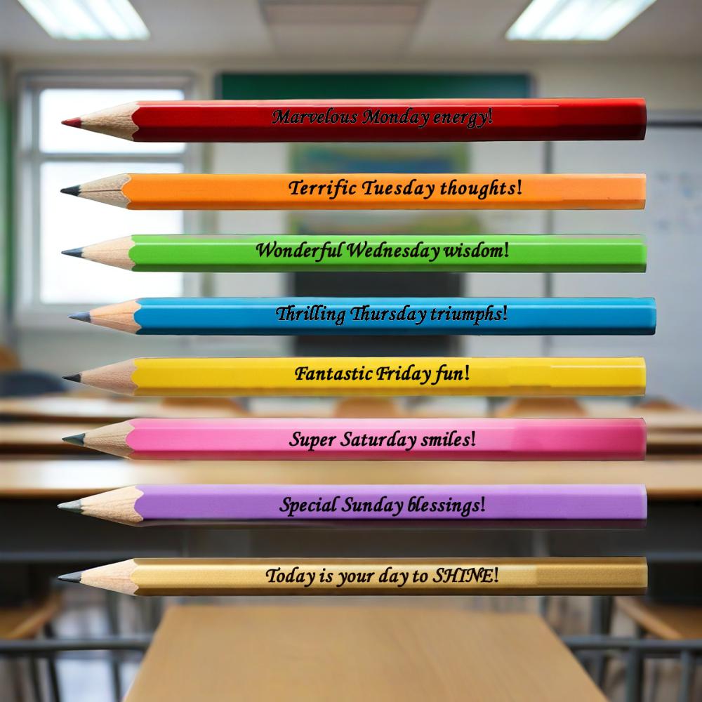 🌈💪Encouragement Pencil Set