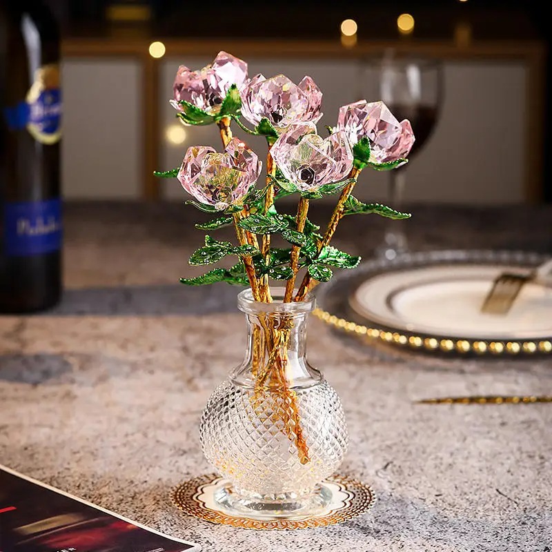 Eternal Romantic Love K9 Crystal Rose🌹