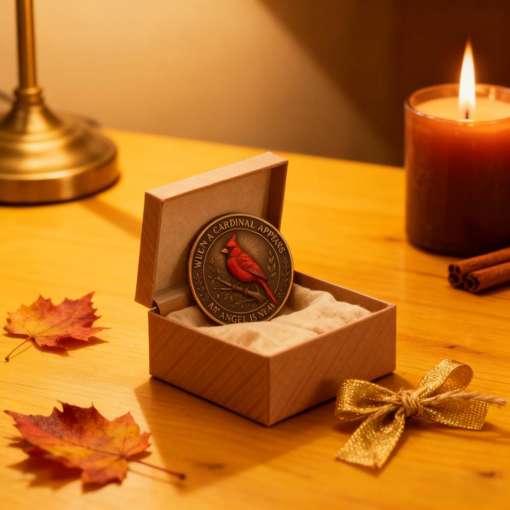 Cardinal Memorial Coin – A Little Comfort You Can Carry 🕊️❤️