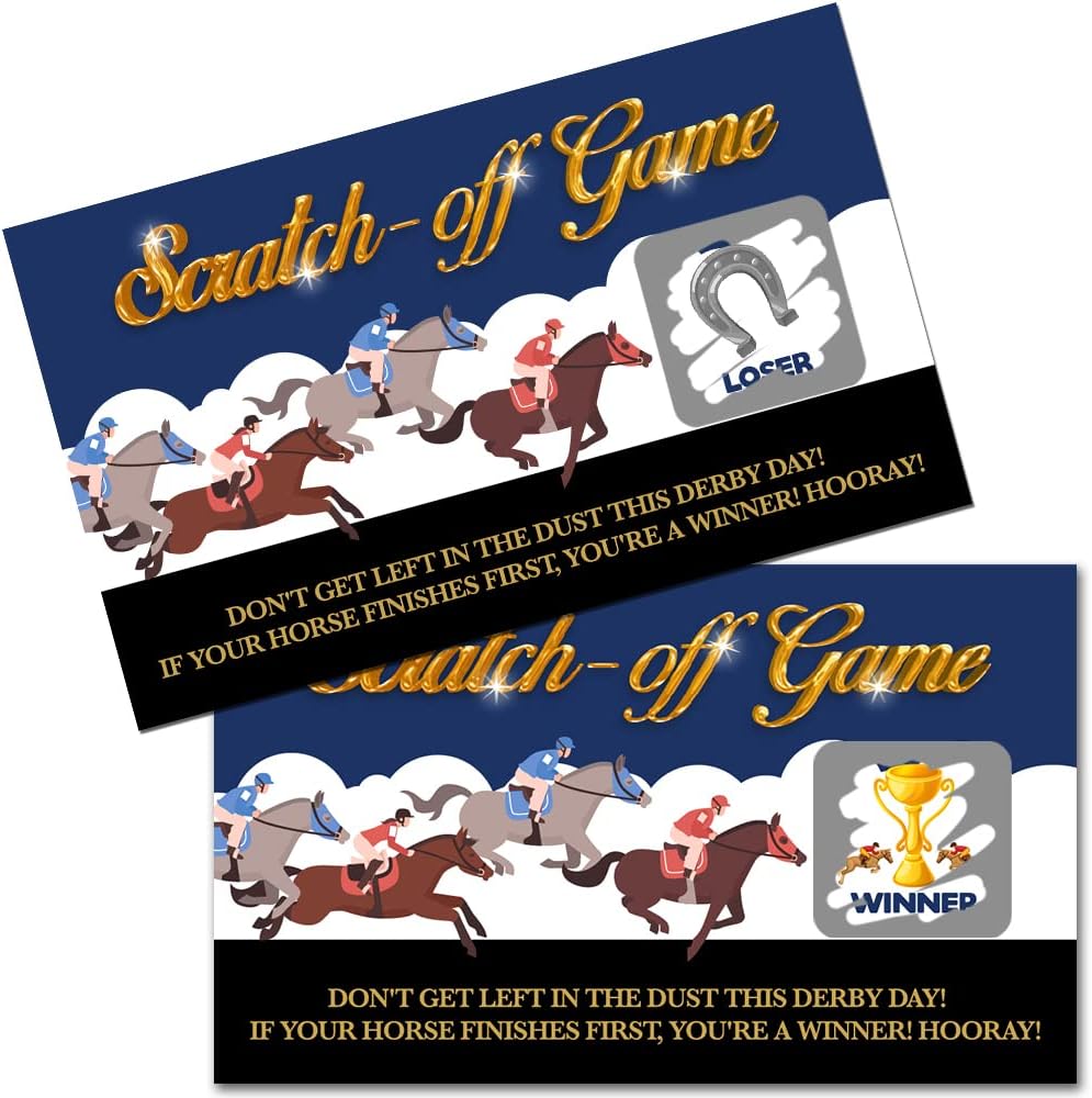 Kentucky Derby Scratch Off Cards