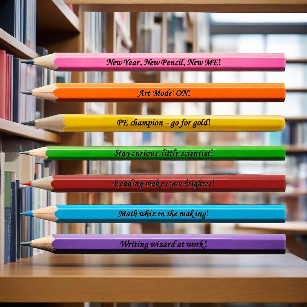 🌈💪Encouragement Pencil Set