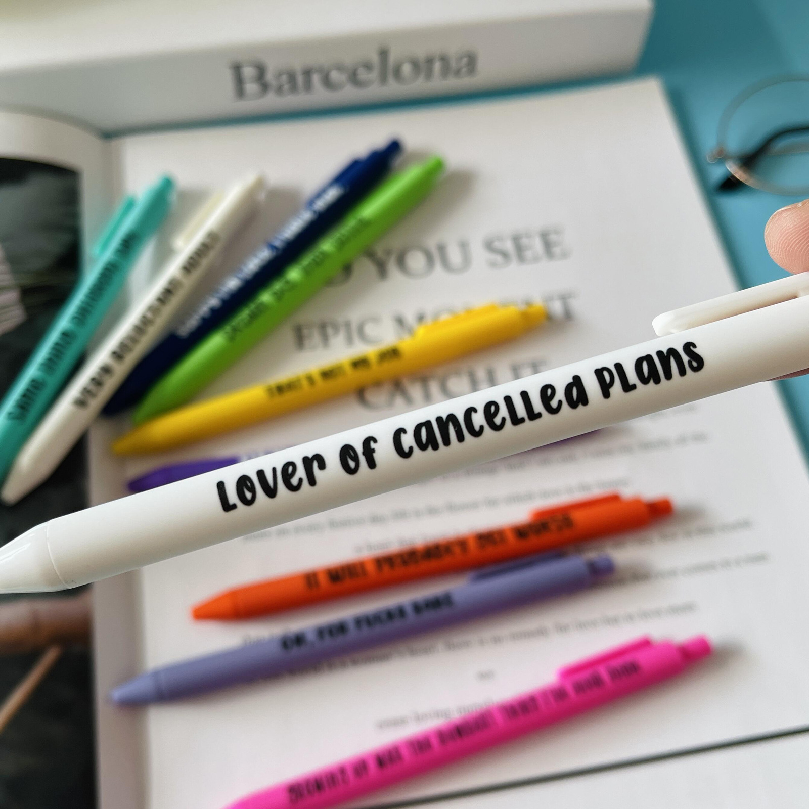 Colored Funny Working Pen Set for Sarcastic Souls🤣