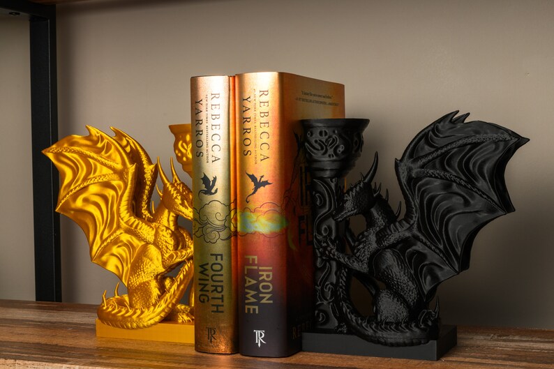 Whimsical Dragon Bookends: A Must-Have for Fantasy Lovers