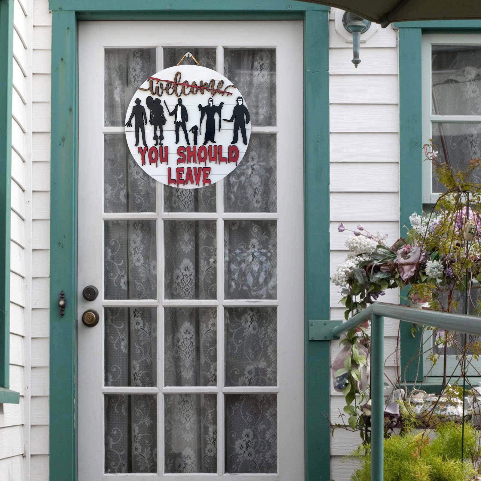 Horror Welcome Sign Door Hanger