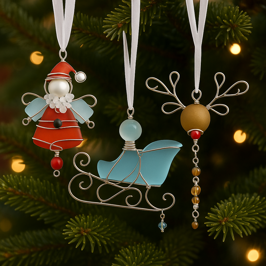 🌊🎁Sea Glass Holiday Ornament