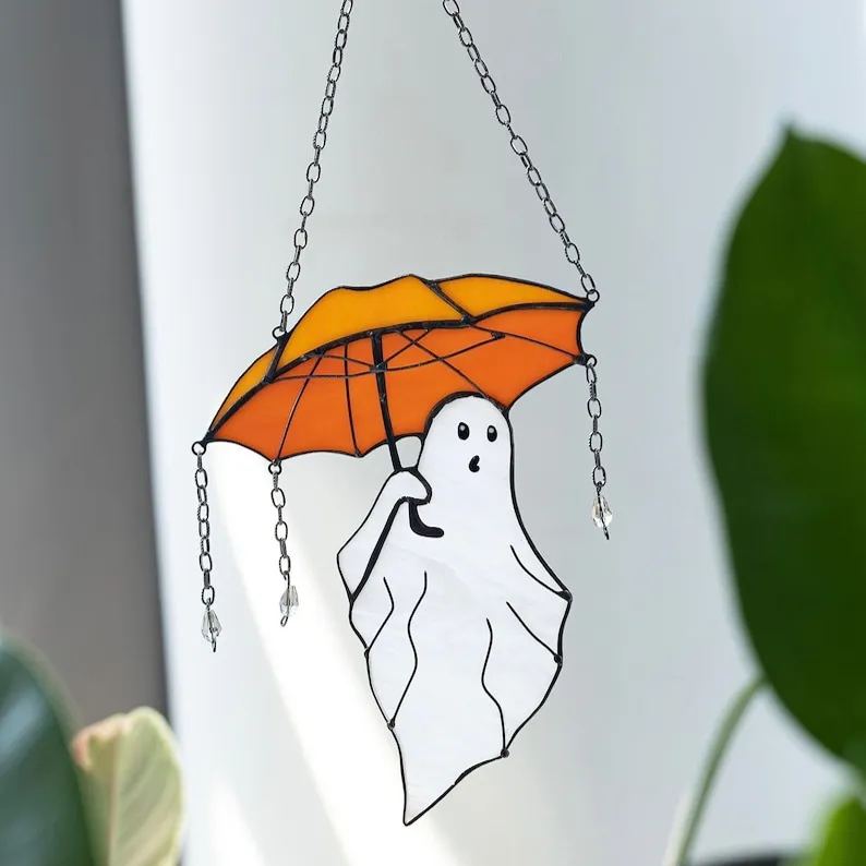 👻Funny Halloween Ghost with Umbrella