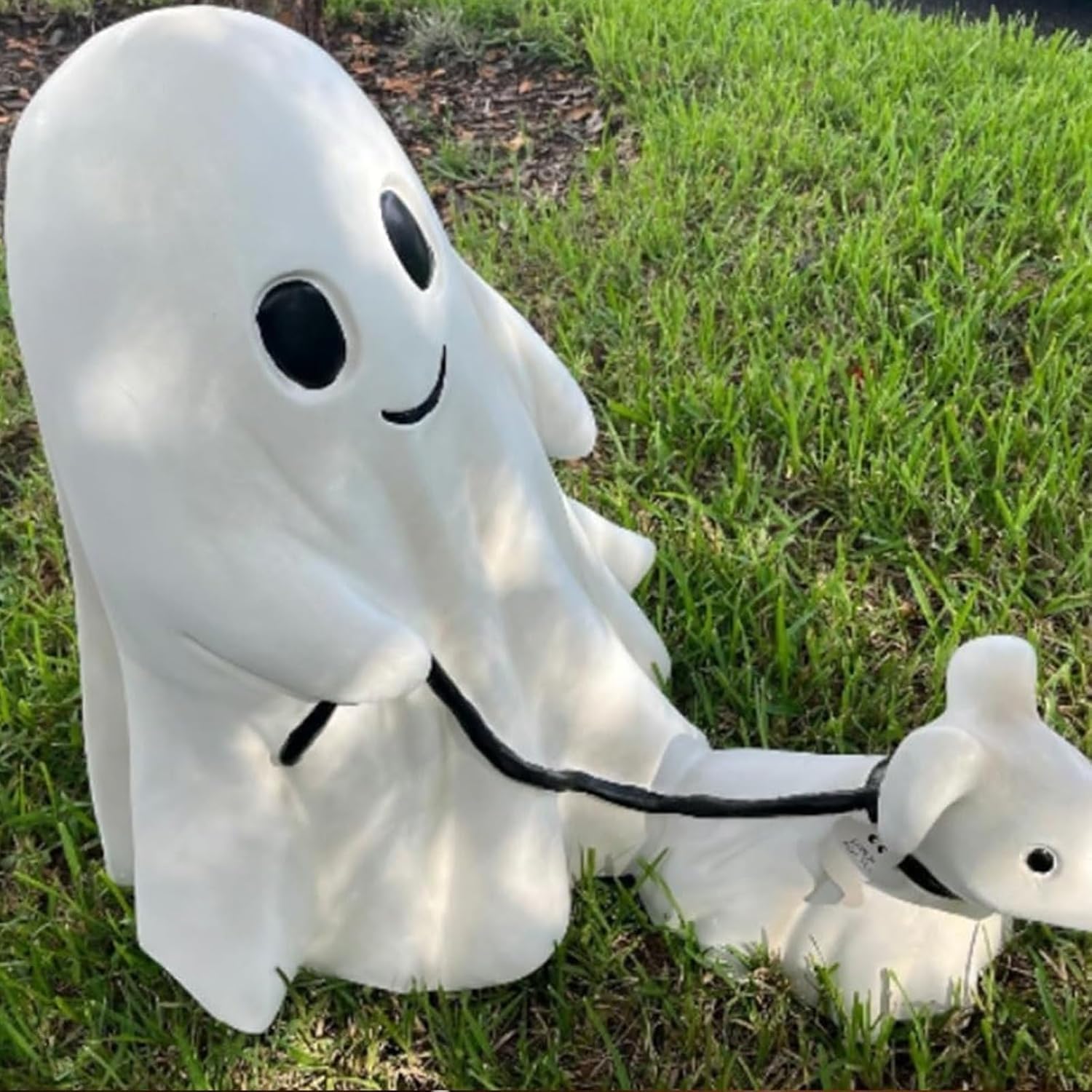 👻🎃Halloween Ghost Walking Dog Statue