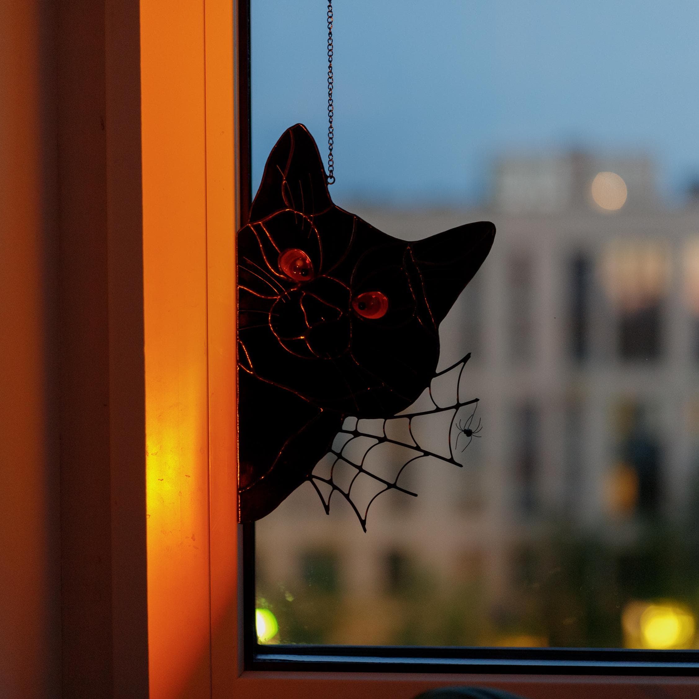 🐱Halloween Black Cat Suncatcher For Window