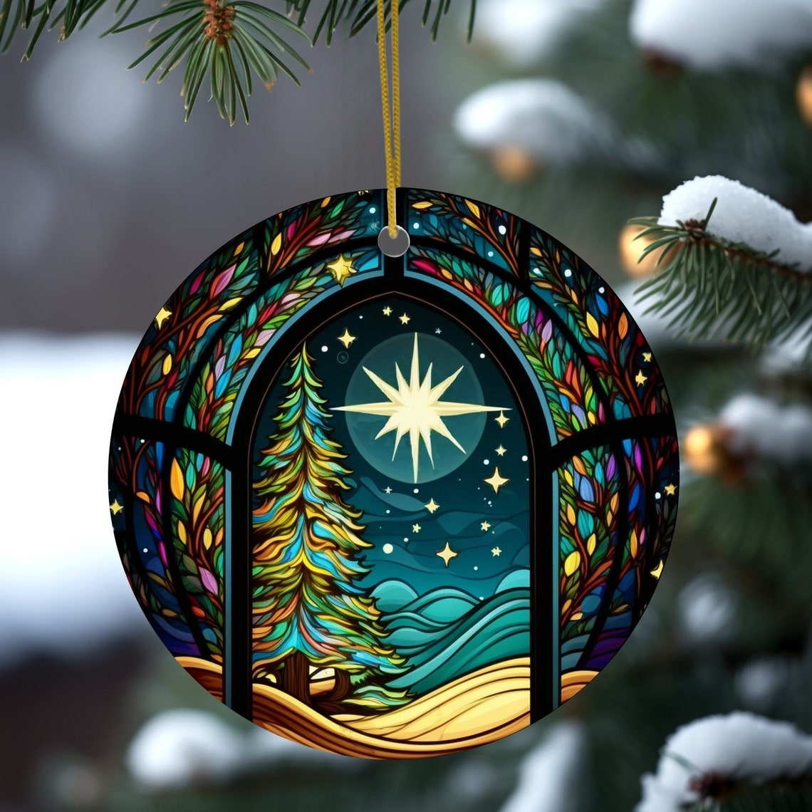 Northern Lights Tree Ornament