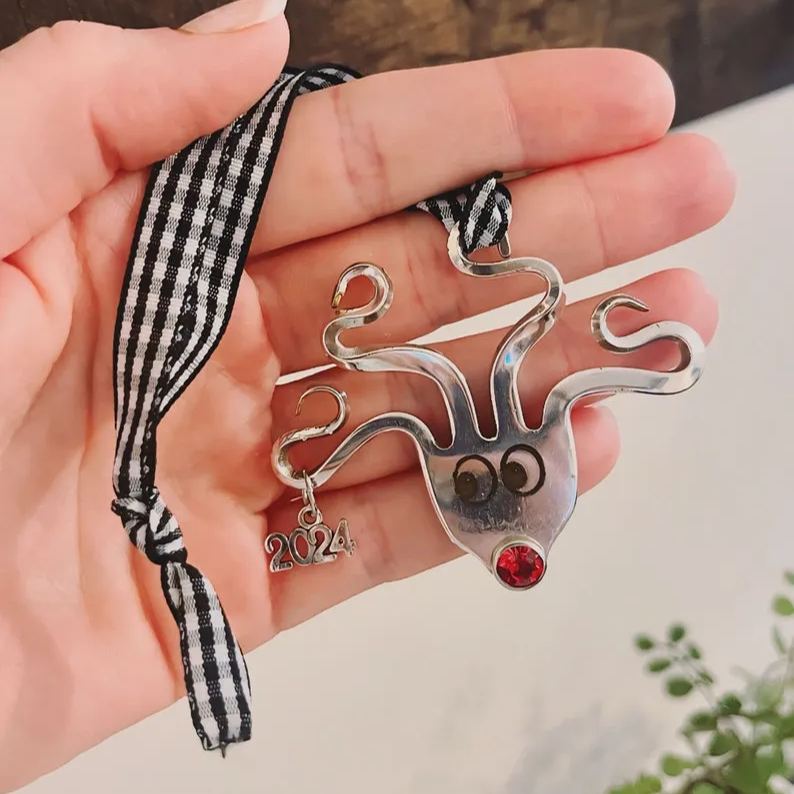🎅Fork Reindeer Ornaments