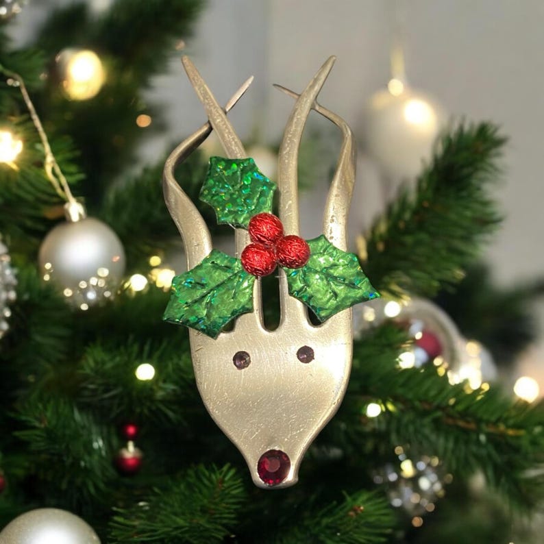 🎅Fork Reindeer Ornaments