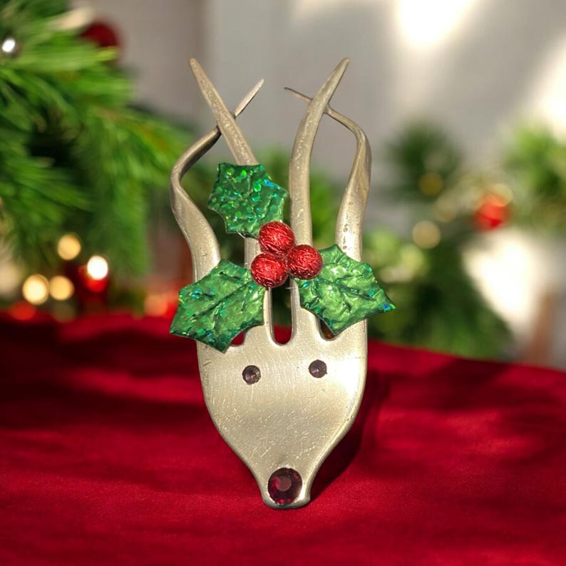 🎅Fork Reindeer Ornaments