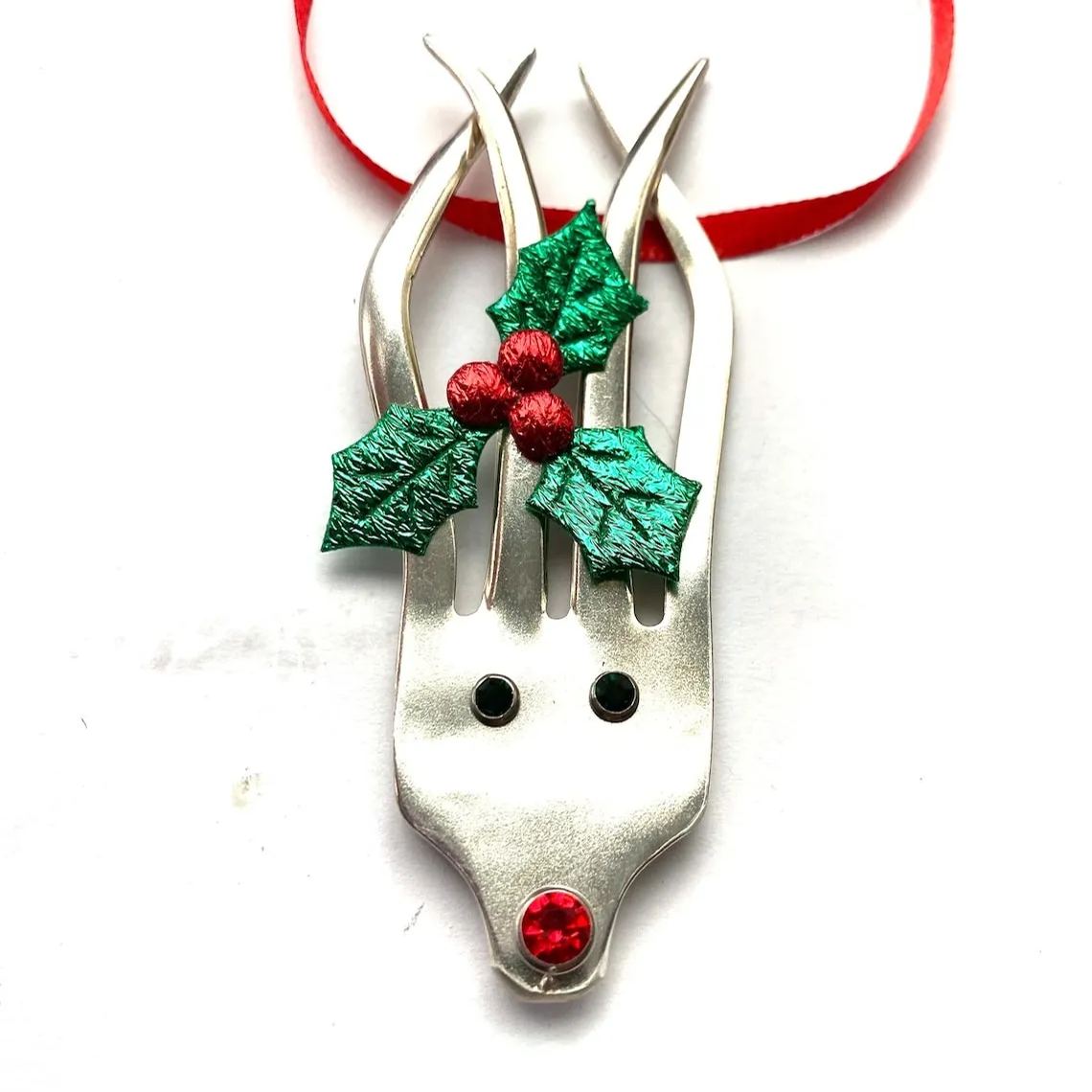 🎅Fork Reindeer Ornaments