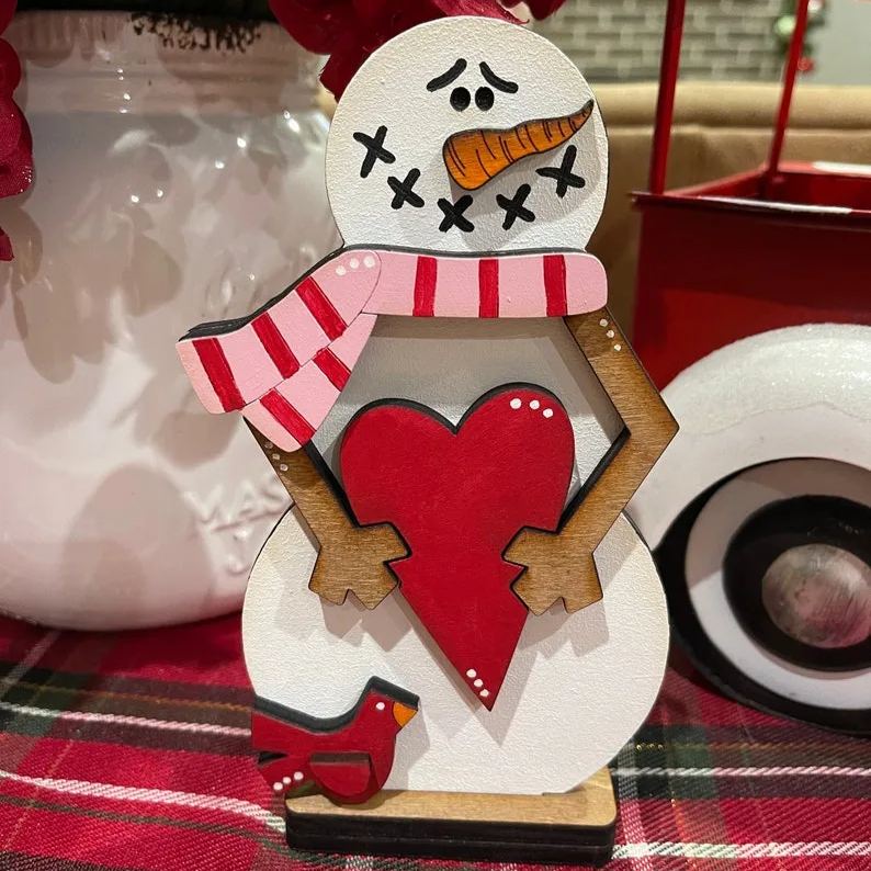 ☃️Valentine's Day Snowman Decoration