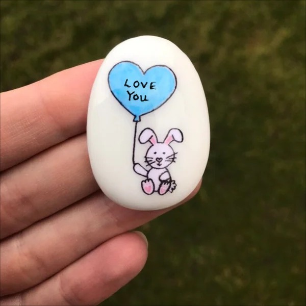 🐰🎁Easter Bunny Pocket Stone Gift
