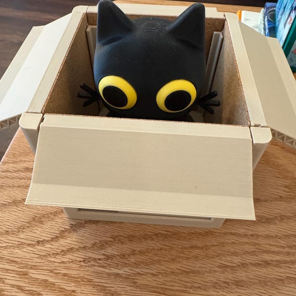 3D 打印可爱猫咪盒式杯垫套装