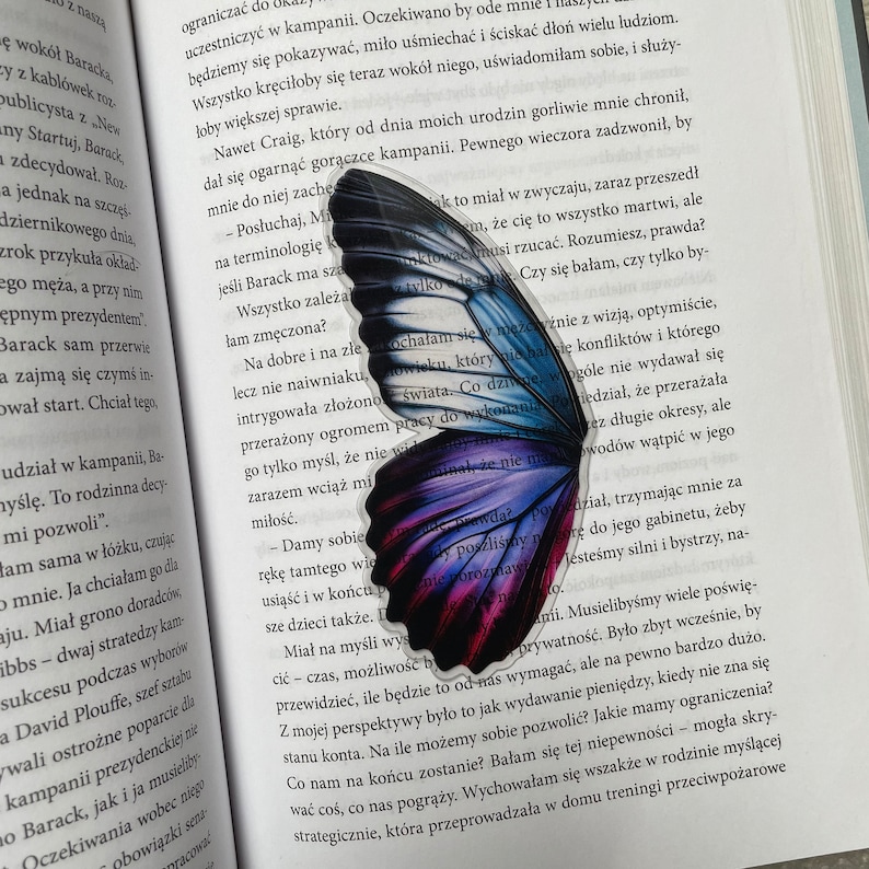 Butterfly Transparent Bookmark