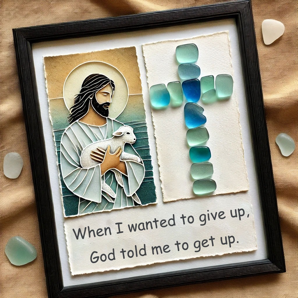 ✨Sea Glass Christian Wall Art