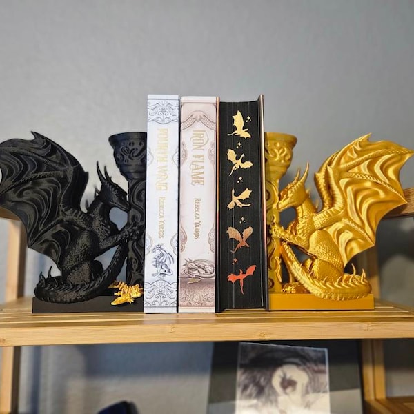 Whimsical Dragon Bookends: A Must-Have for Fantasy Lovers