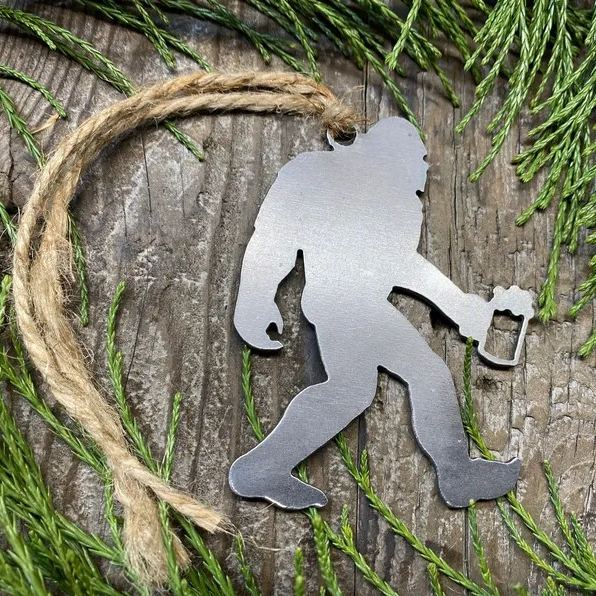 Bigfoot Metal Ornament