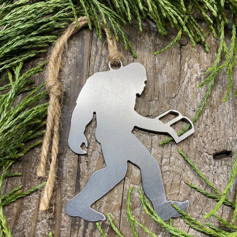 Bigfoot Metal Ornament