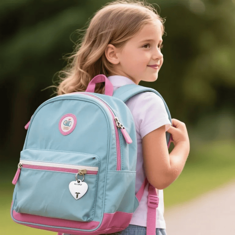 💝Unique Heart-Shaped Medical ID Pendant Keyring🏥