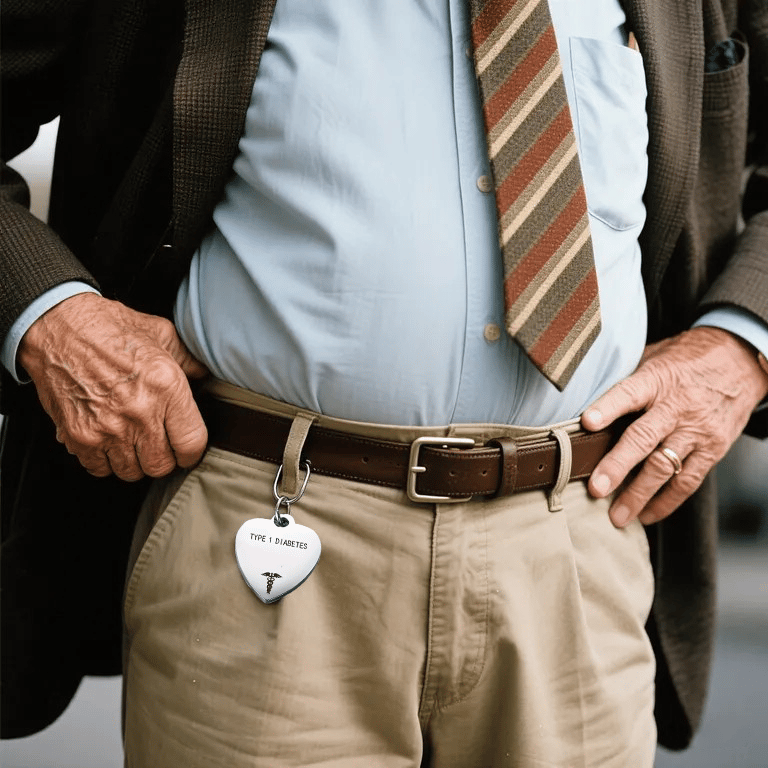 💝Unique Heart-Shaped Medical ID Pendant Keyring🏥