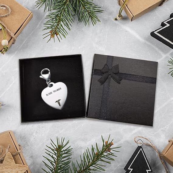 💝Unique Heart-Shaped Medical ID Pendant Keyring🏥