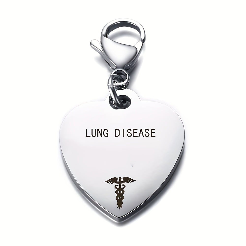 💝Unique Heart-Shaped Medical ID Pendant Keyring🏥