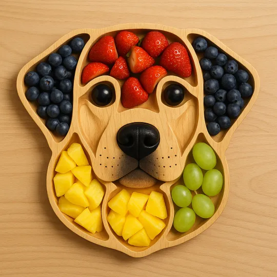 Dog Face Shaped Charcuterie Platter