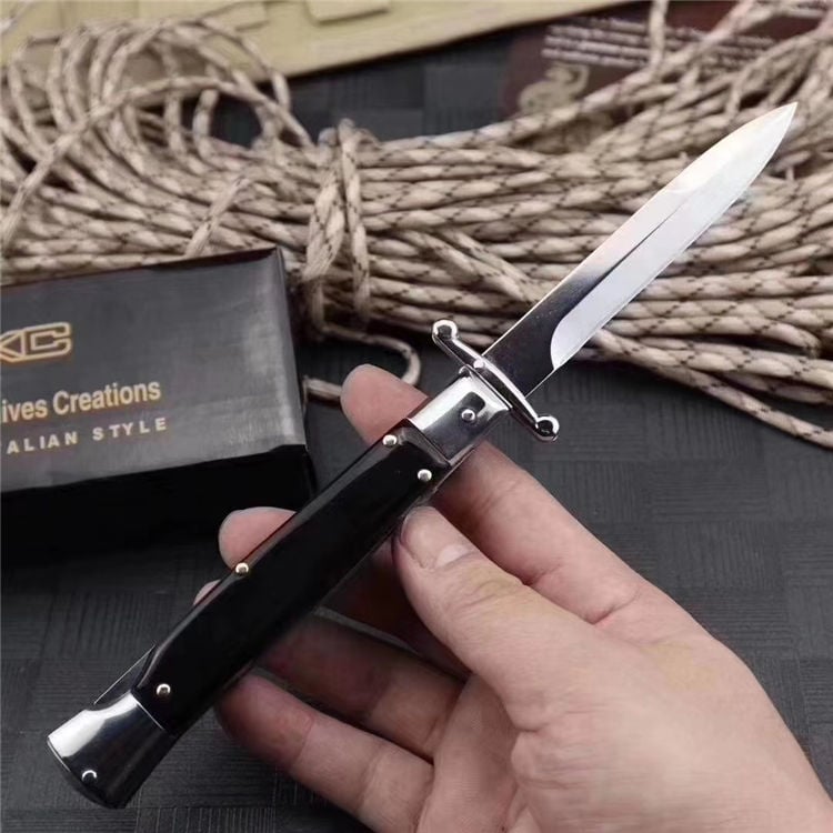 🔥Pure Handmade Old School Italian Stiletto Pocket Knife