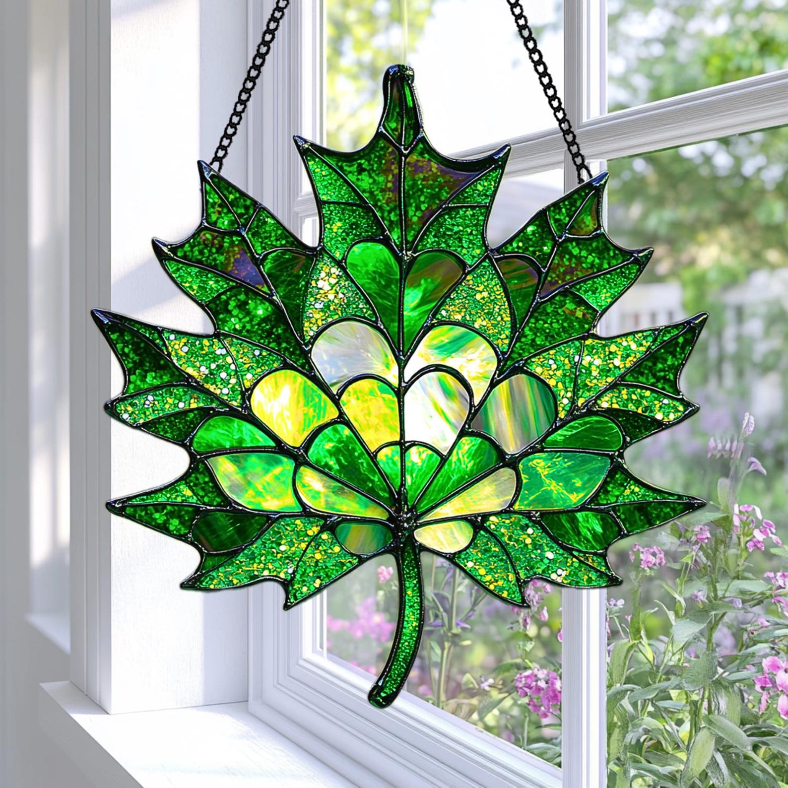 🍁Autumn Maple Suncatcher – Elegant Decorative Art Gift