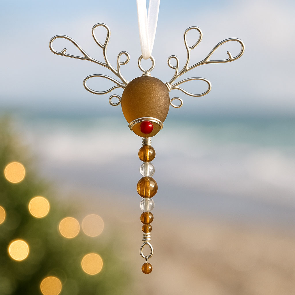 Sea Glass Holiday Ornament