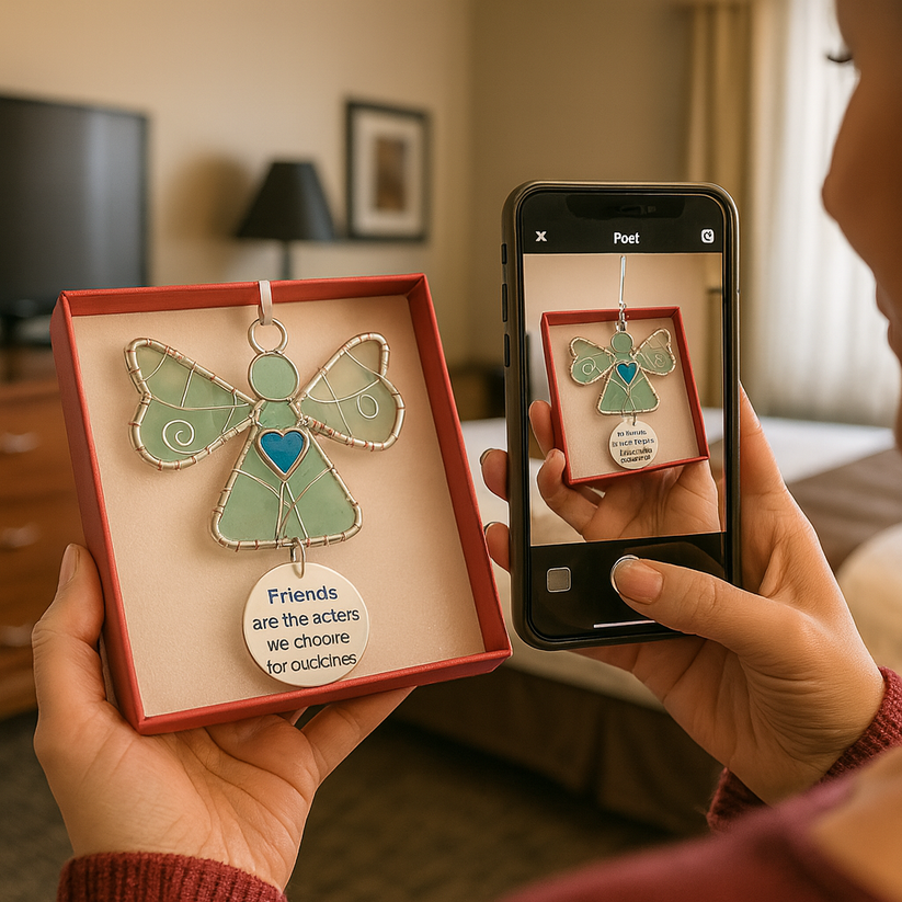 🌊Handmade Sea Glass Good Friends Are Like Stars Ornament