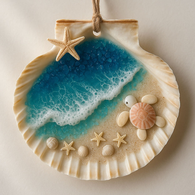 🌊Coastal Seashell Ornament