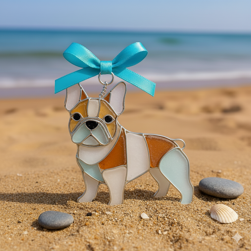 Stained Glass Dog Ornaments