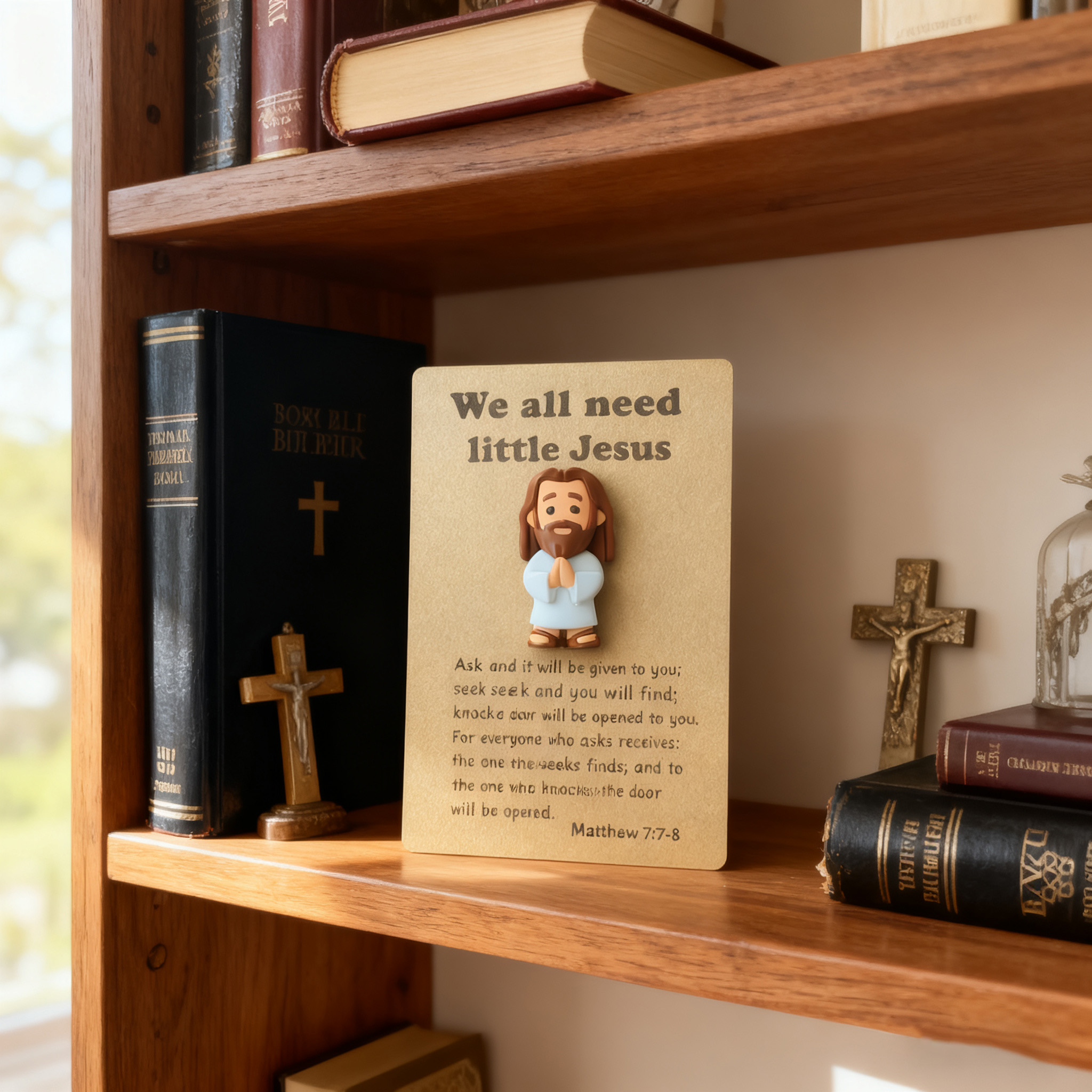 Little Jesus Inspiration Figure with Scripture Card