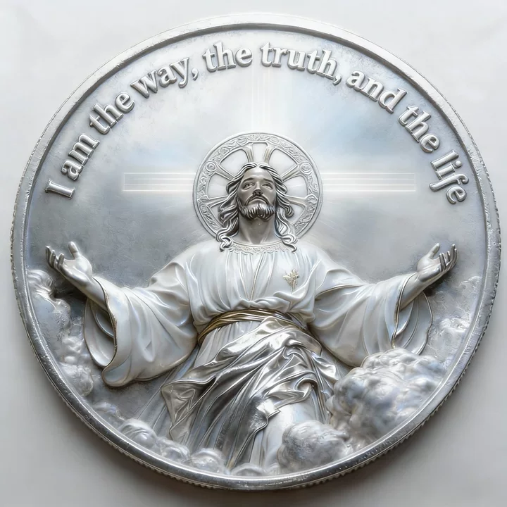 ✝️ Jesus Commemorative Coin 🇺🇸🪙-“In God We Trust”