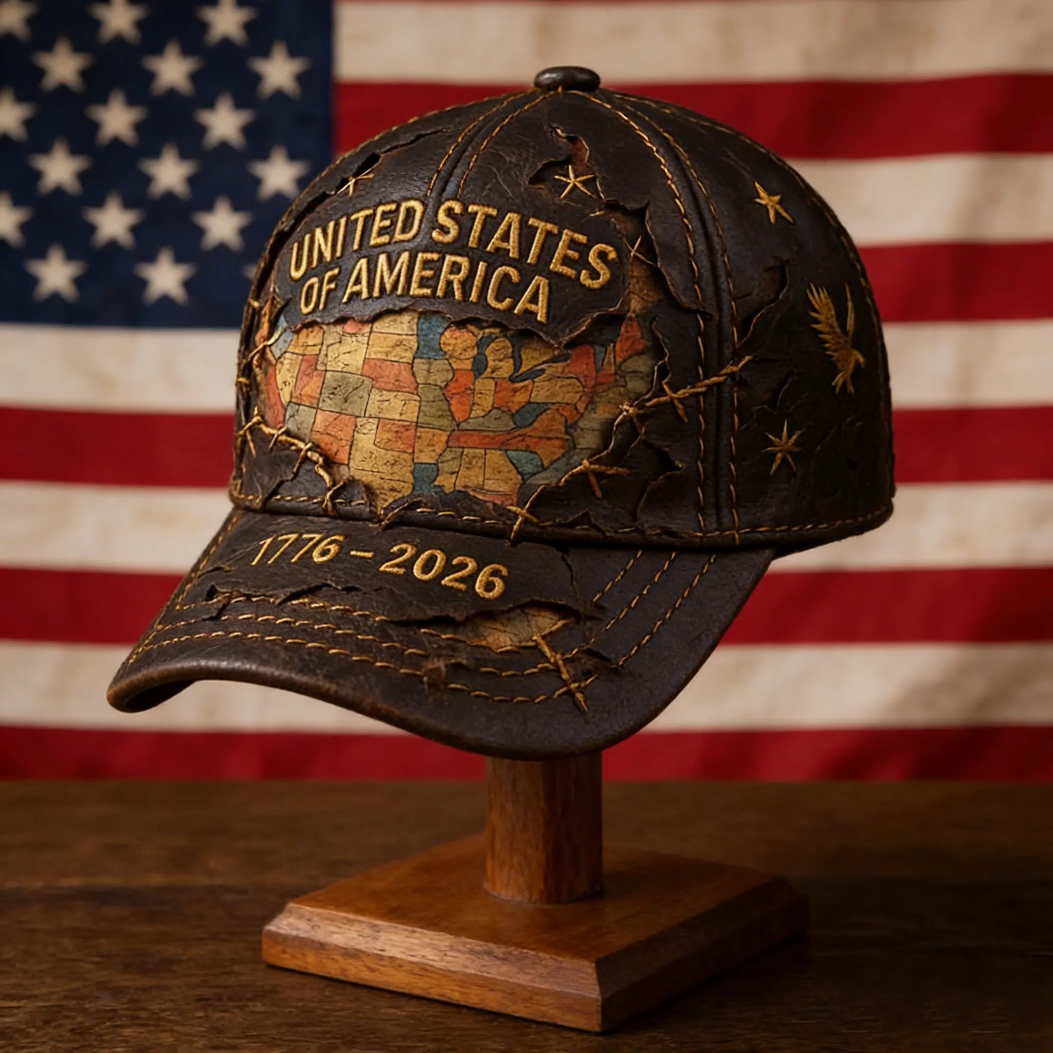 US 250th Anniversary Printed Casual Hat