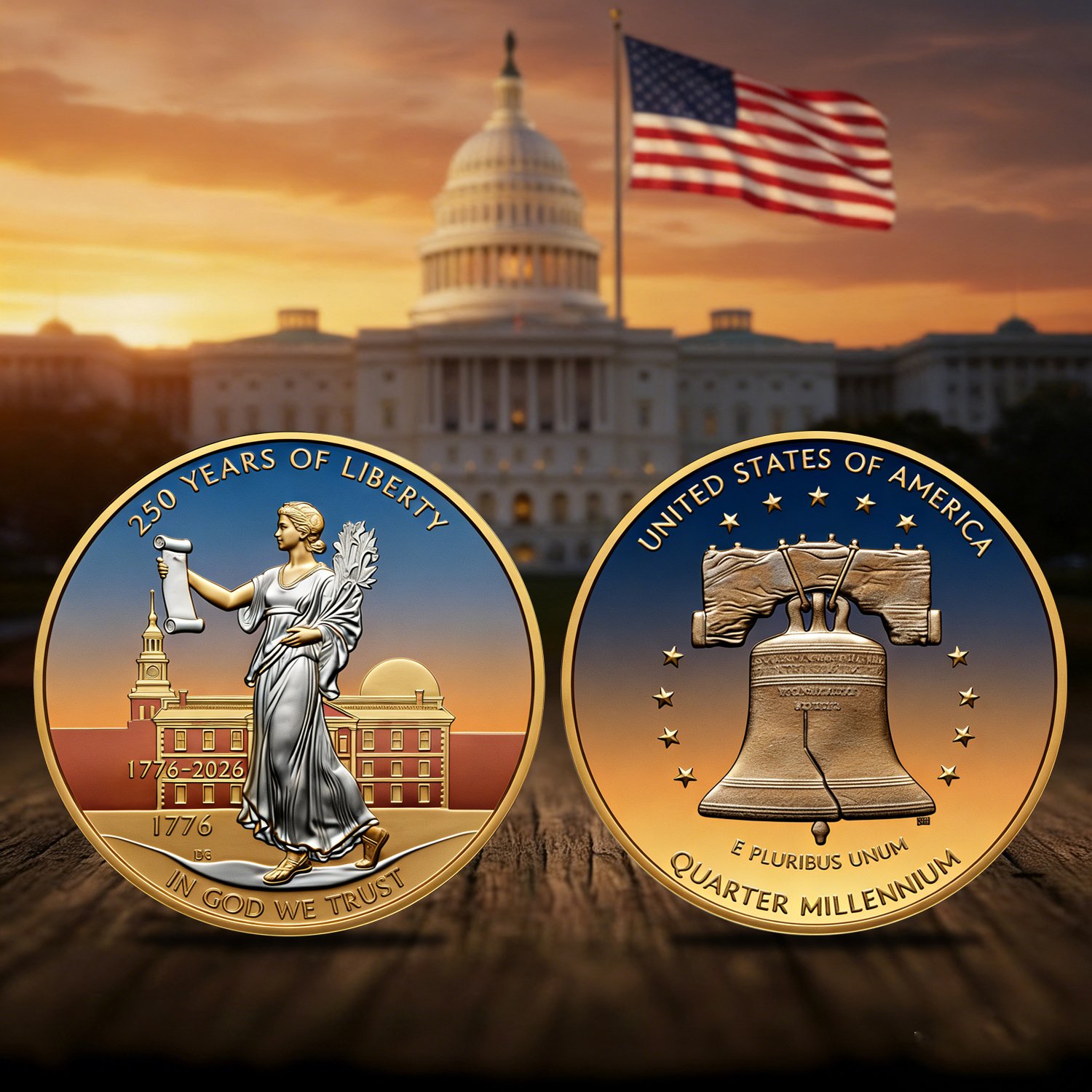 🏆Flash Sale 60% OFF - 250 Years of Liberty Commemorative Coin