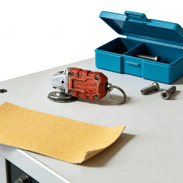 🛠️2-in-1 Mini Grinder Keychain: On-the-Go Smoothing Tool + Tool Enthusiast Collectible