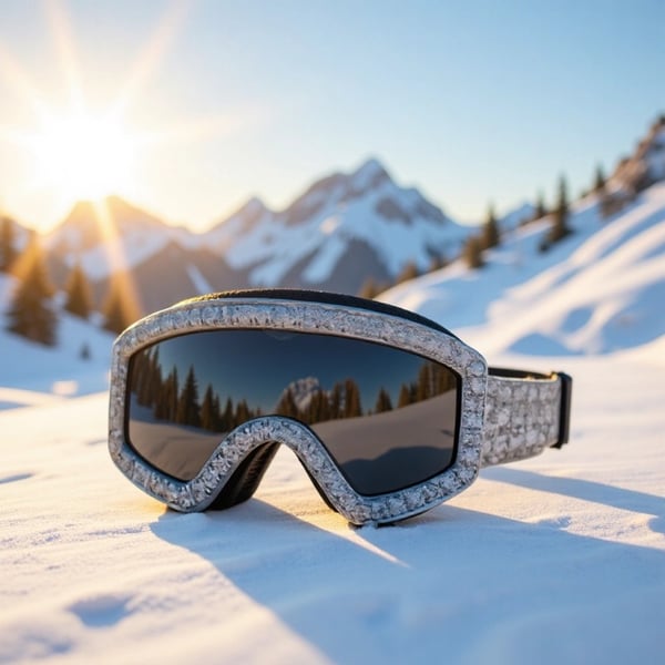 ✨Ski Goggle Shaped Adjustable Ring - Unique Winter Sports Jewelry for Ski Enthusiasts