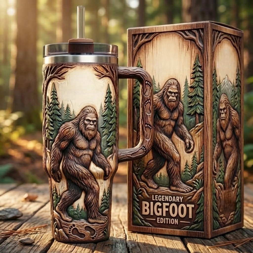 🌲✨ "Secret of the Woods" Limited Series: Touch the Legend of the Wild Tumbler