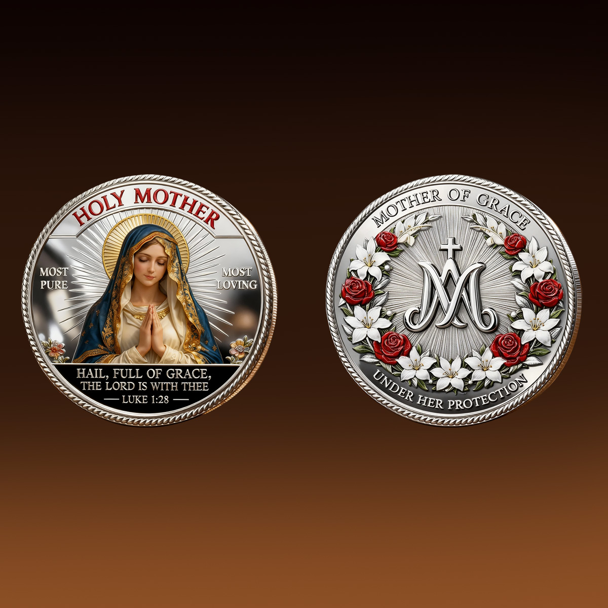 ✝️Catholic Holy Mother Prayer Coin